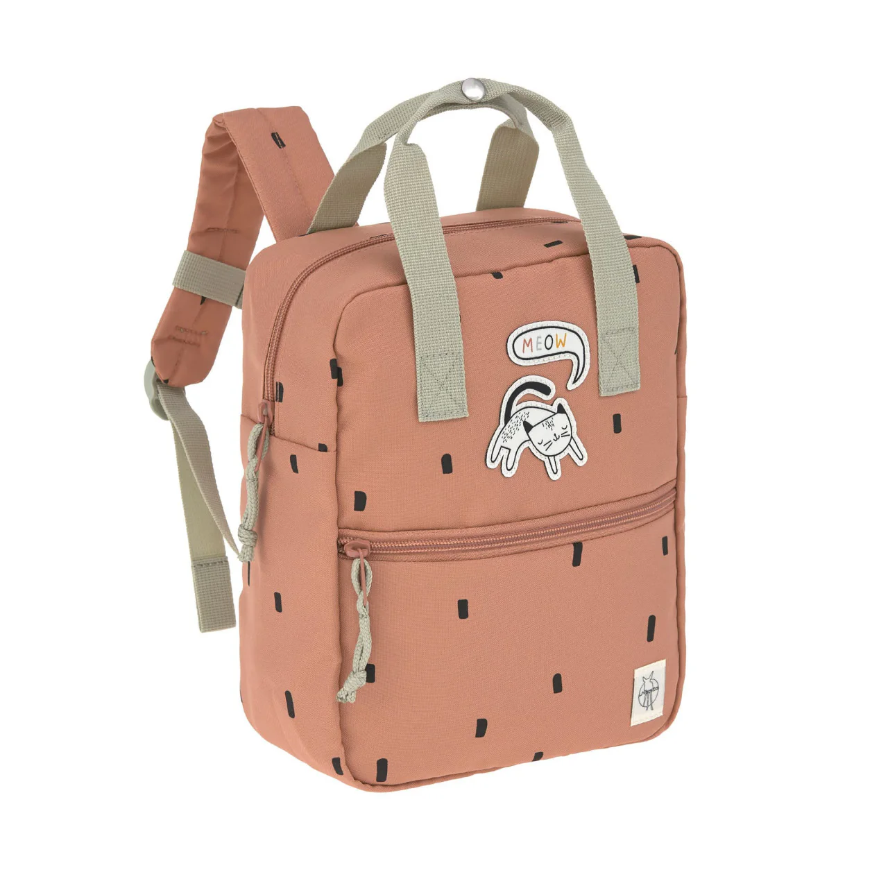 Mini Square Backpack – Happy Prints, caramel
