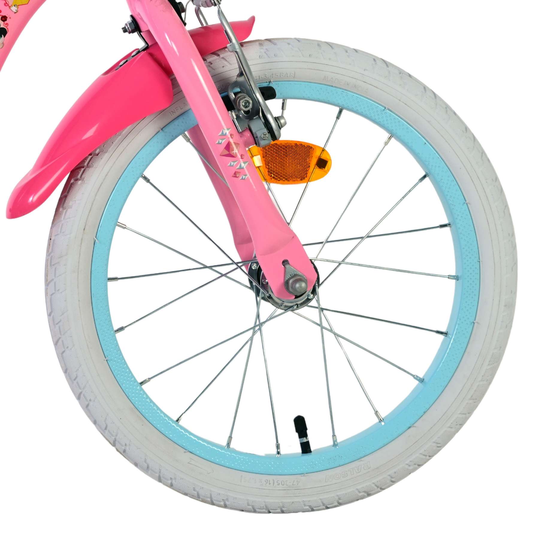 Disney Princess Kinderfiets – Meisjes – 16 inch – Roze – Twee Handremmen - Afbeelding 4