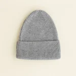 Hvid Beanie Fonzie Kids Grey melange