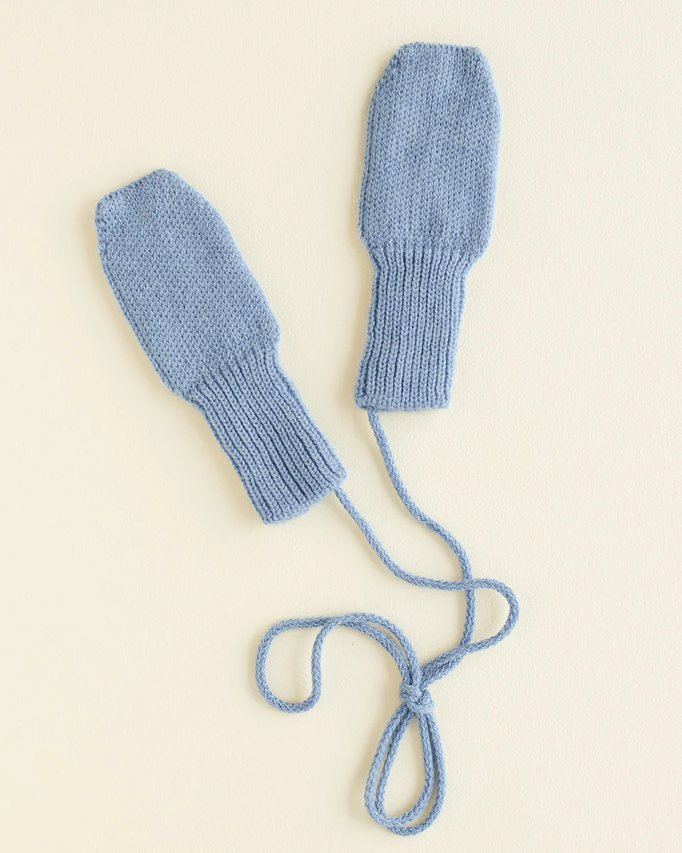 Hvid Wanten Light Blue - Afbeelding 3