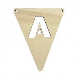 Houten Lettervlaggetjes
